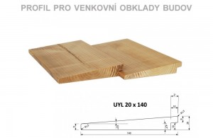 Palubky fasáda Borovice ThermoWood Diagonal (UYL) 4200/140/20