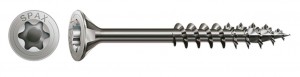 SPAX screw 6x60/37 countersunk head TXS,W,4C MH,stainl.steel A2,partial thread