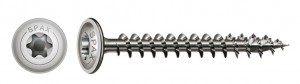 SPAX screw 6x60 disc head TXS, W, 4C, stainless steel A2