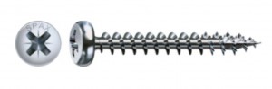SPAX screw 4,5x16 pan head PZ, W, 4C