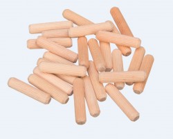 Connecting pin wooden calibrated birch 8x40mm (7.9x40mm) (7600pcs)