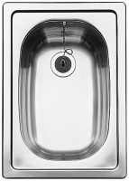 BLANCO 501067 Sink Top EE 3x4 stainless steel, nature gloss, without excenter