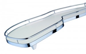 KES 235011 LeMans II ARENA classic 400mm left - white base/railing chrome