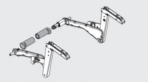 BLUM 20S3500.06 arms HS without Servodrive