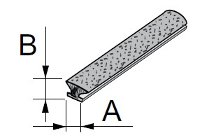 SEVROLL stop brush inserted 4,8x6mm