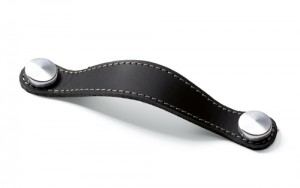 HETTICH 9113647 Handle Gela 150/128 mm black leather