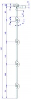 LEHMANN Rod SVS3 Type 9 (1 + 4 length 639 mm)