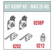 SISCO 0208P AC set of fittings for external doors 25kg