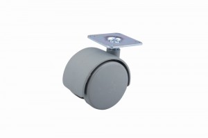 StrongCastors Castor 50 mm plate grey