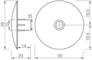 STRONG Glider Drive-in 464 mm black