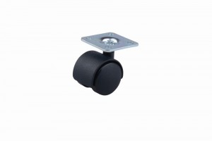 StrongCastors Castor 30 mm plate black