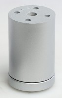 Furniture leg 709R height 80mm gray RAL9006