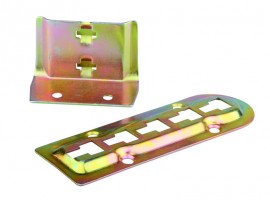 Bed fitting height-adjustable, for fixing a center-beam (Varifix) - set