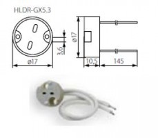 SK-ceramic socket HLDR-GX5.3