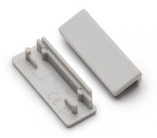 StrongLumio end parts for Wide profile grey (pair)