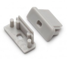 StrongLumio end parts for profile Surface 10 grey (pair)