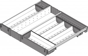 BLUM ZSI.60VEI7 Orga Line Container set (fully filled) 600/550