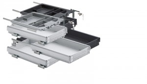 HETTICH 20711 container set 392/530 mm aluminum