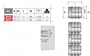Plastic dowel BU18