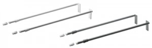 HETTICH 51426 Multitech longitudinal railing 400 white