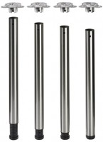 Femi Table leg 650/60 mm, HETTICH 70207, matt black