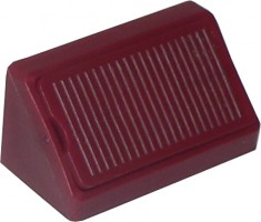 Connecting angle plastic double 42mm burgundy