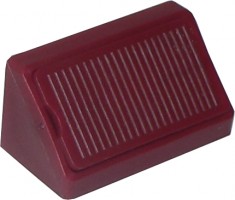 Angle connecting plastic double 42mm burgundy