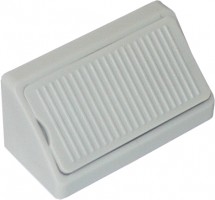 Connecting angle plastic double 42mm ash (light gray)