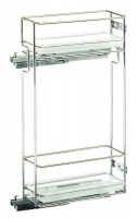 VIBO double basket for top cabinet with PVC containers right