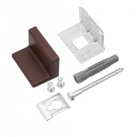Cabinet side hanging fittings (brown), with wall plug