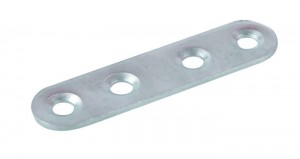 STRONG Connecting plate 60x15, white zinc