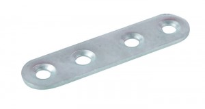 STRONG Connecting plate 60x15mm white zinc