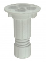SZE-adjustable leg 70-90 mm plastic  white