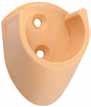 Holder for wardrobe rod diameter 25mm beech plastic