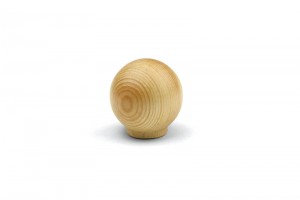 TULIP Knob Olza varnished pine + screw