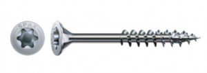 SPAX screw 4x80/37 countersunk head TXS, W, 4C MH partial thread