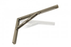 Folding bracket 400mm satin