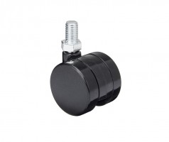 StrongCastors Castor 40 mm with spigot M10 black