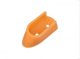 Beech oval clothes rail holder, plastic