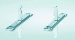 KES 232216 Dispensa front holder 300mm, gray