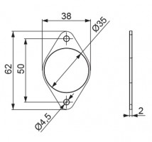 LEHMANN Plastic insert 021 for fixing adapter 309274