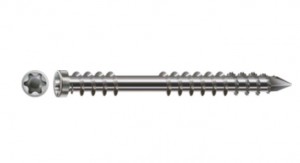 SPAX screw 5x40 terrace cylindrical head TXS, stainless steel A2, C, silver