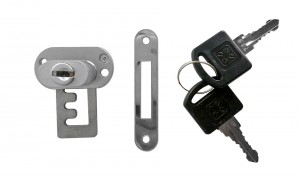 Cordia lock for aluminum frame, inserted 1-wing door