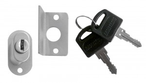 Cordia lock for aluminum frame, Full overlay 1-wing door