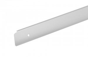 End strip for worktop 38 aluminum right
