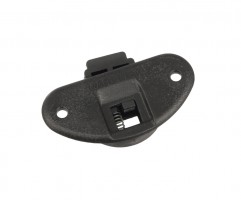 STRONG plastic door fittings top guide black