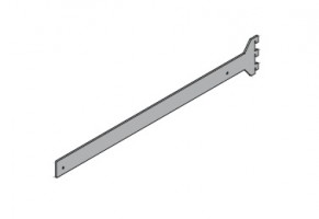 VERTIKO shelf holder 300x18 grey