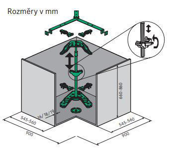 Bandeja giratoria 3/4, Kesseböhmer Revo, para armarios de rincón