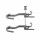 VIBO Fly Moon base mechanism (rod + arms) 400/450/600mm grey right