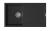 StrongSinks S3 Sink granite ZALA 860,dim. 860x500 mm,with draining board,black